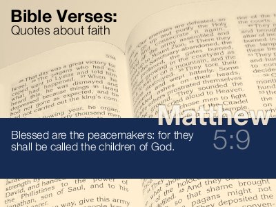 Matthew 5:9 Bible quote