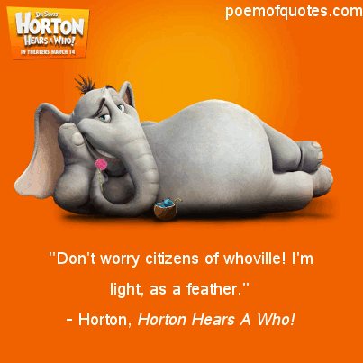 A quote from Horton.
