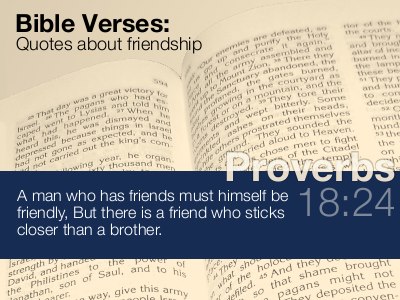 Proverbs 18:24 Bible quote