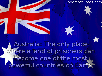 A graphic for Australia Day with a quote